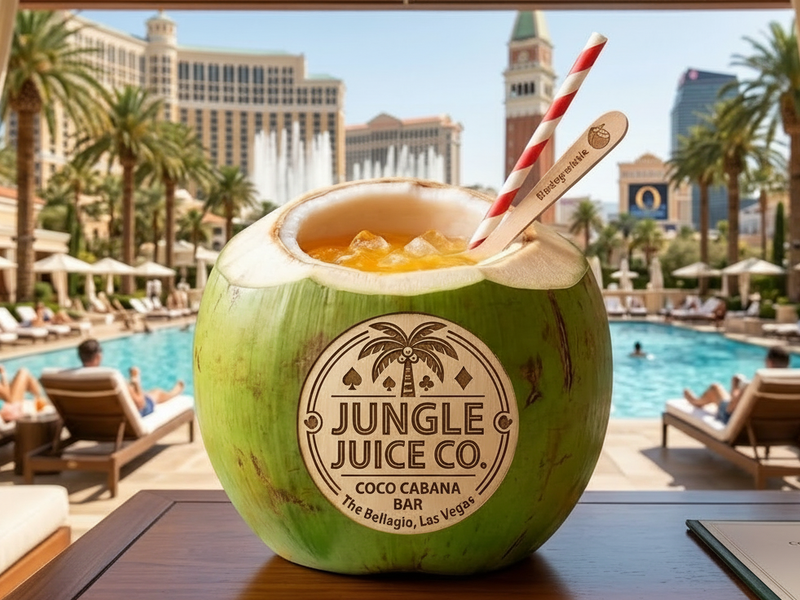 Laser-Branded Coconuts